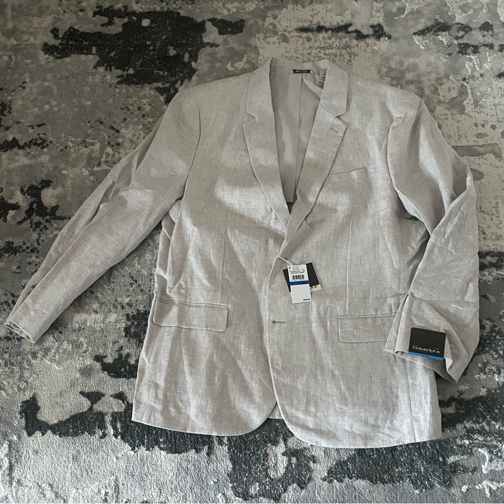 Cubavera Natural Linen Pants in Light Tan